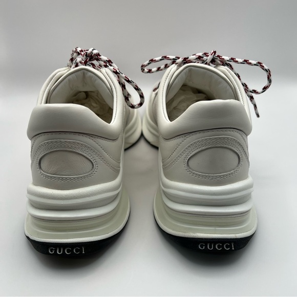 Gucci Run Interlocking GG Logo Ultralight Plutone Leather Sneakers - Picture 5 of 10